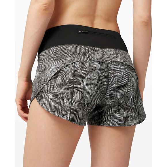 Lululemon Speed Up Short Long Updated Fit Velocity Mesh Island Mist Black 10 - Picture 5 of 8